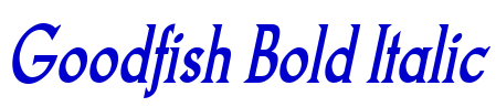 Goodfish Bold Italic フォント